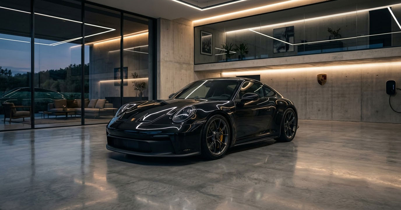 Supercar deep gloss paint finish and ceramic protection